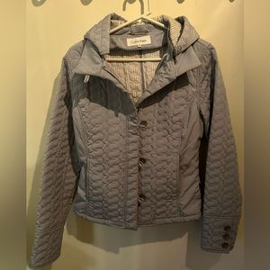 Calvin Klein Quilted Coat Size M